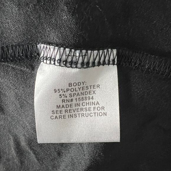 Luna Rae Lace Pleated Black Top Size Large - Picture 9 of 10